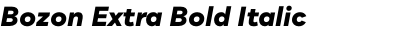 Bozon Extra Bold Italic